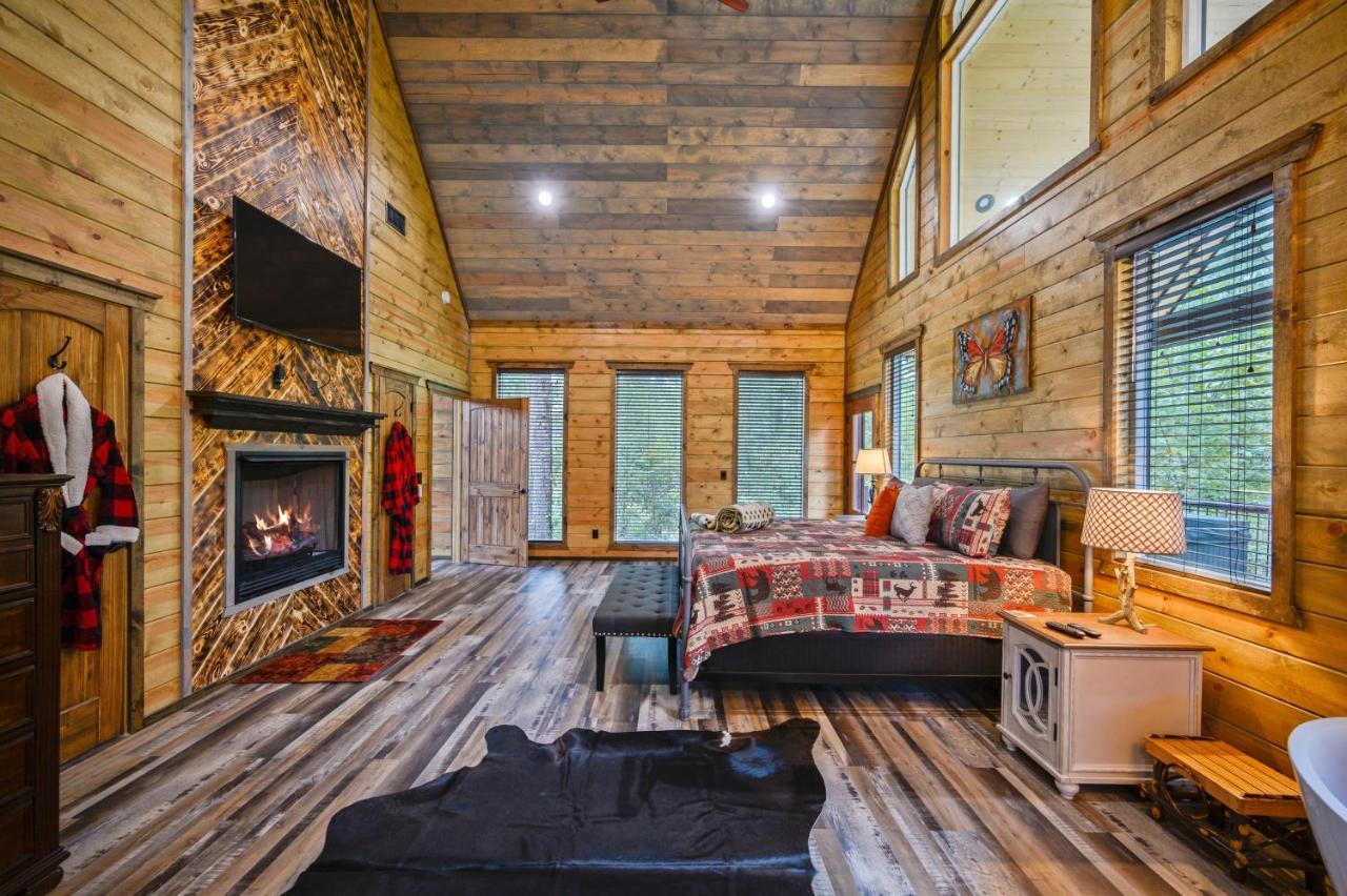 The Adirondack Honeymoon Hot Tub Soaking Tub Wood Burning Fireplace Stephens Gap 外观 照片